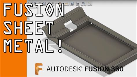 fusion 360 metal sheet|fusion 360 sheet metal design.